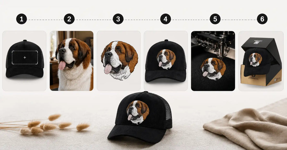 How to Turn Your Pet Photo Into an Embroidered Cap