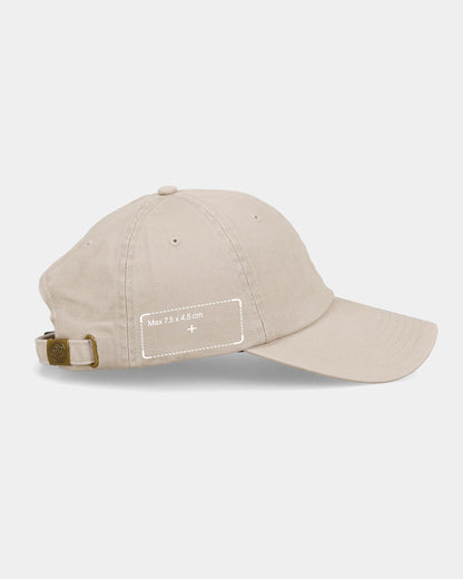 Custom Beige Dad Cap