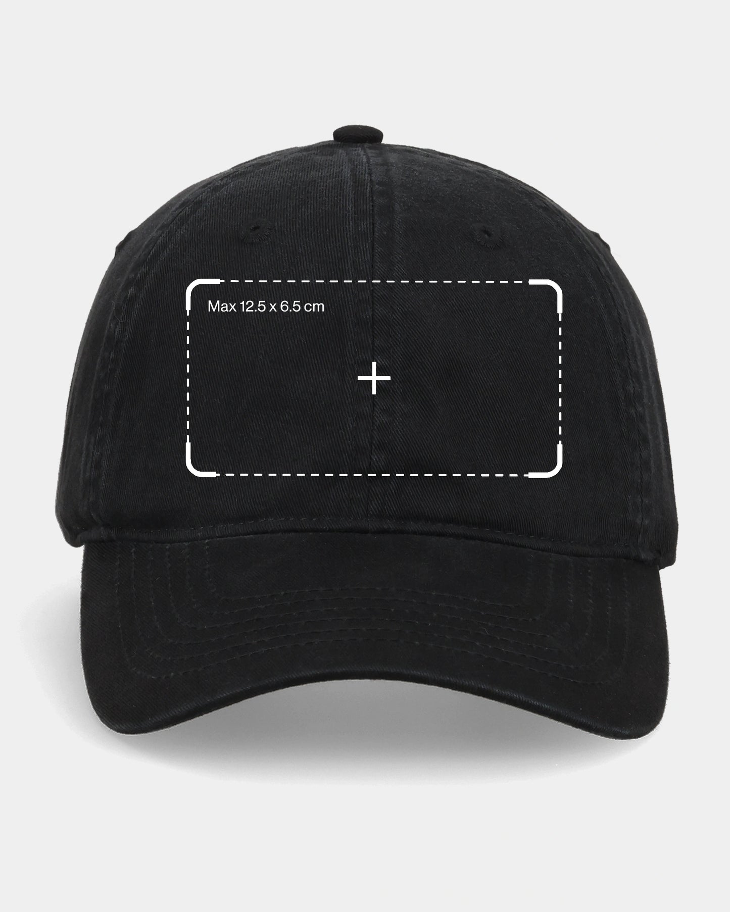 Custom Black Dad Cap