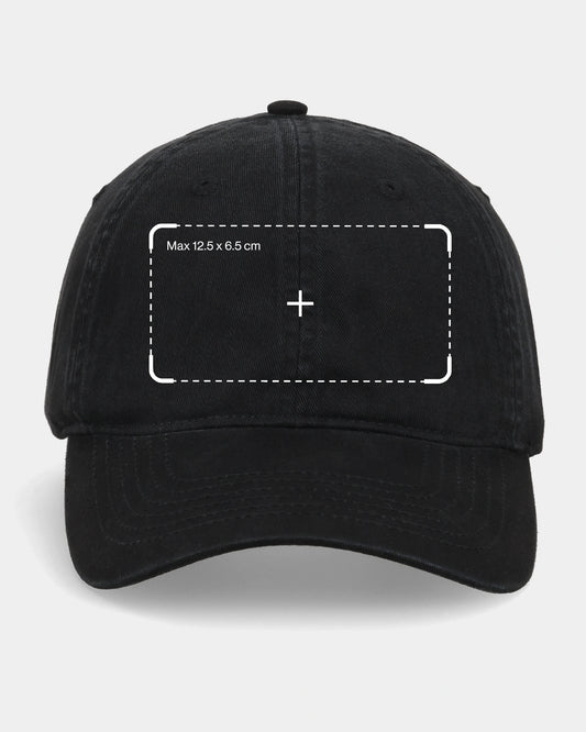 Custom Black Dad Cap