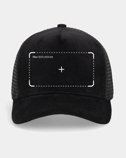 Custom Black Trucker Cap
