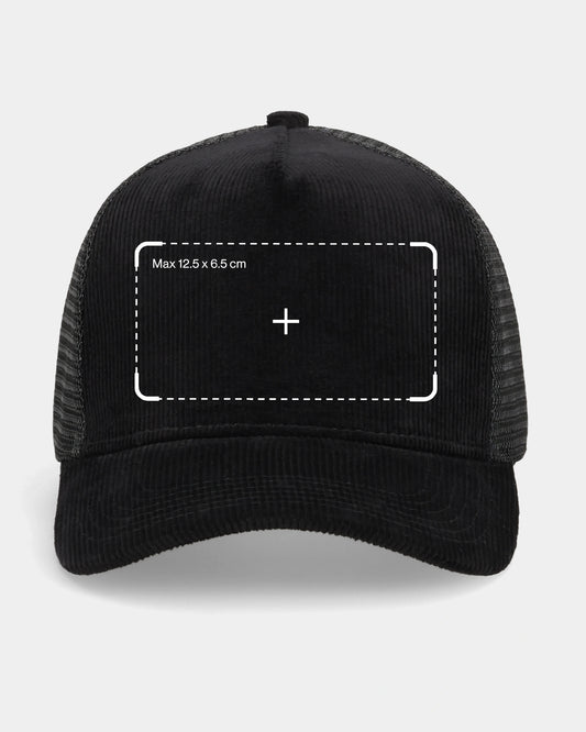 Custom Black Trucker Cap