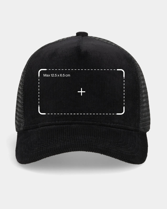 Custom Black Trucker Cap