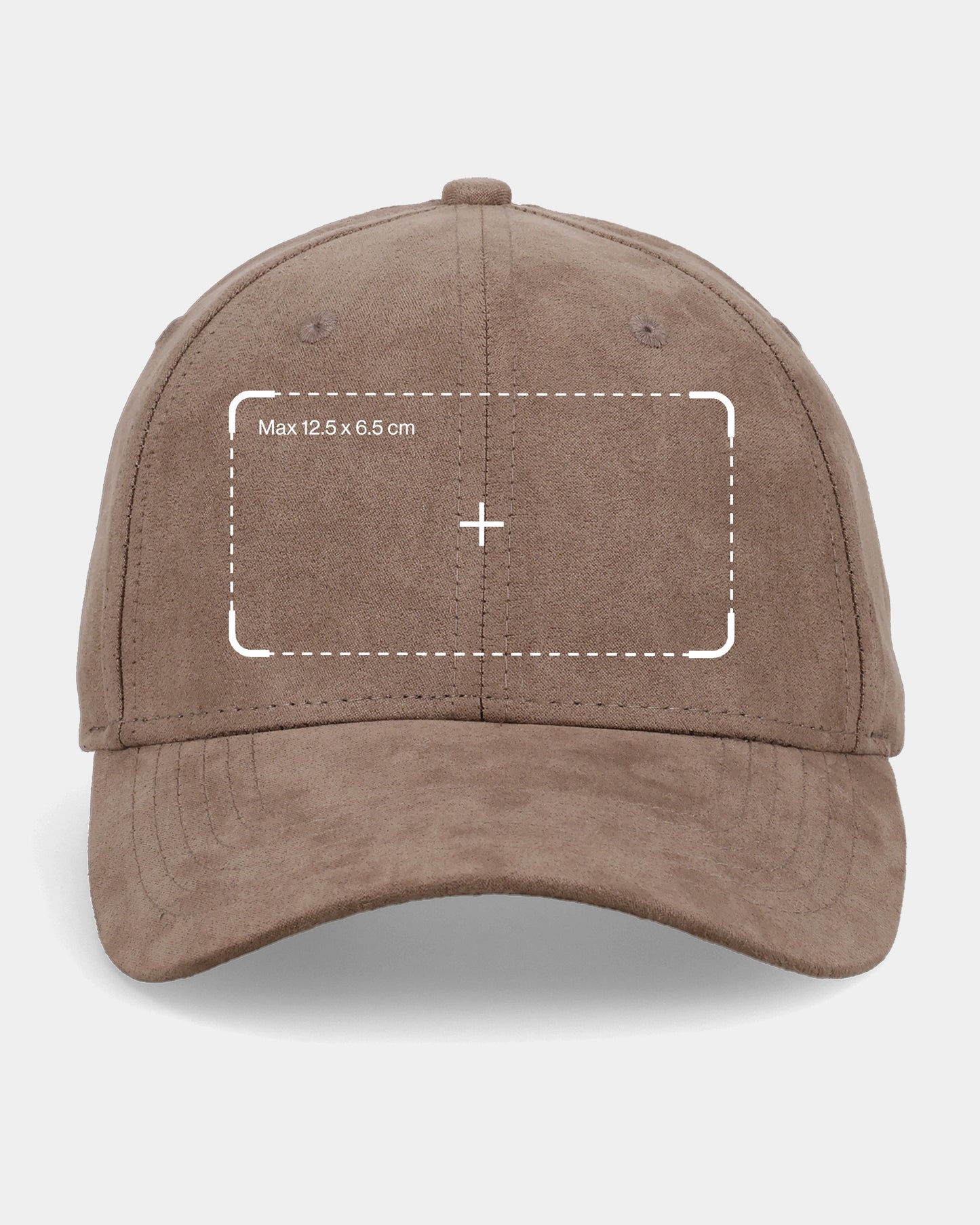 Custom Brown Suede Baseball Cap