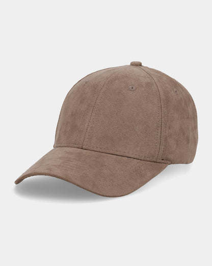 Custom Brown Suede Baseball Cap