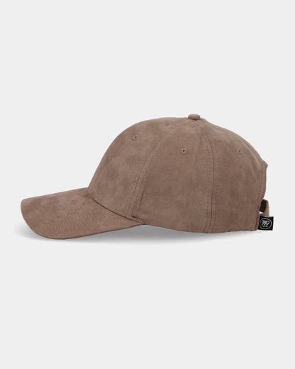 Custom Brown Suede Baseball Cap