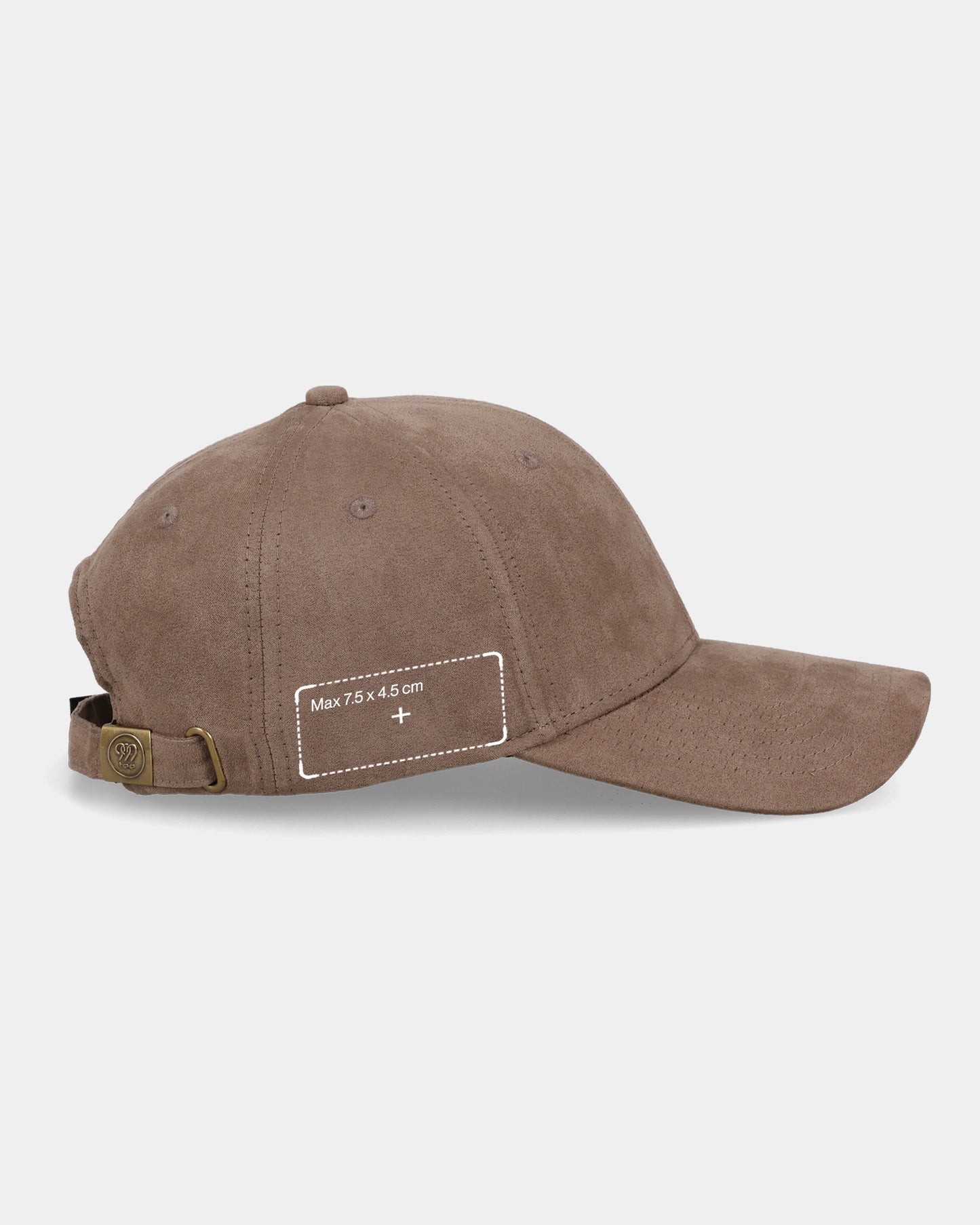 Custom Brown Suede Baseball Cap