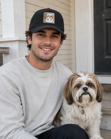 Custom Pet Black Trucker Cap