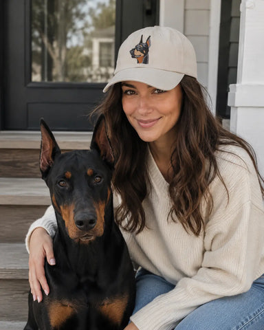 Custom Pet Beige Dad Cap