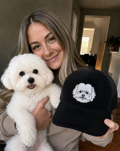 Custom Pet Black Trucker Cap