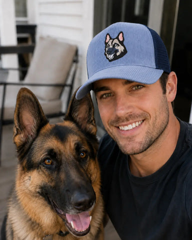 Custom Pet Blue Trucker Cap