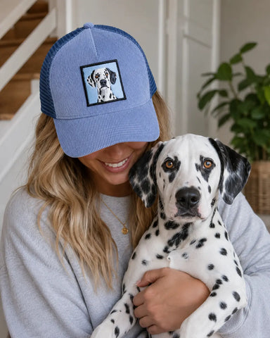Custom Pet Blue Trucker Cap