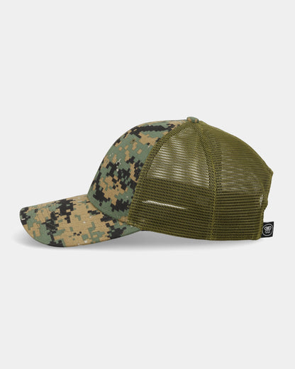 Custom Camo Green Trucker Cap