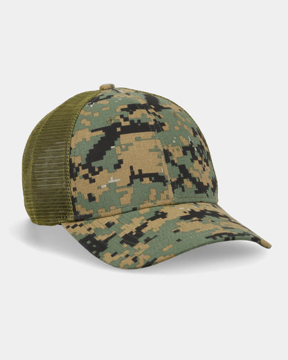 Custom Camo Green Trucker Cap