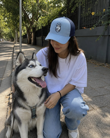 Custom Pet Blue Trucker Cap