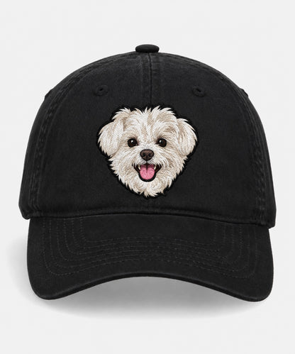 Custom Pet Black Dad Cap