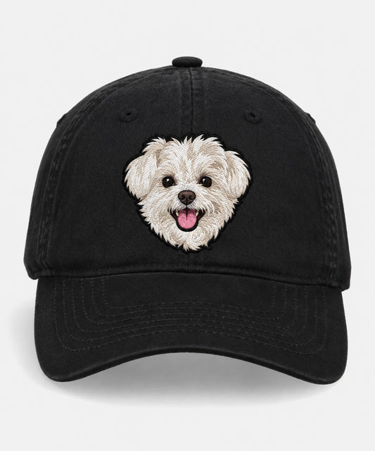 Custom Pet Black Dad Cap