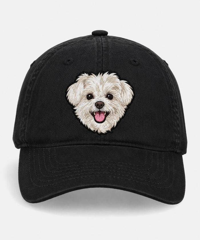 Custom Pet Black Dad Cap