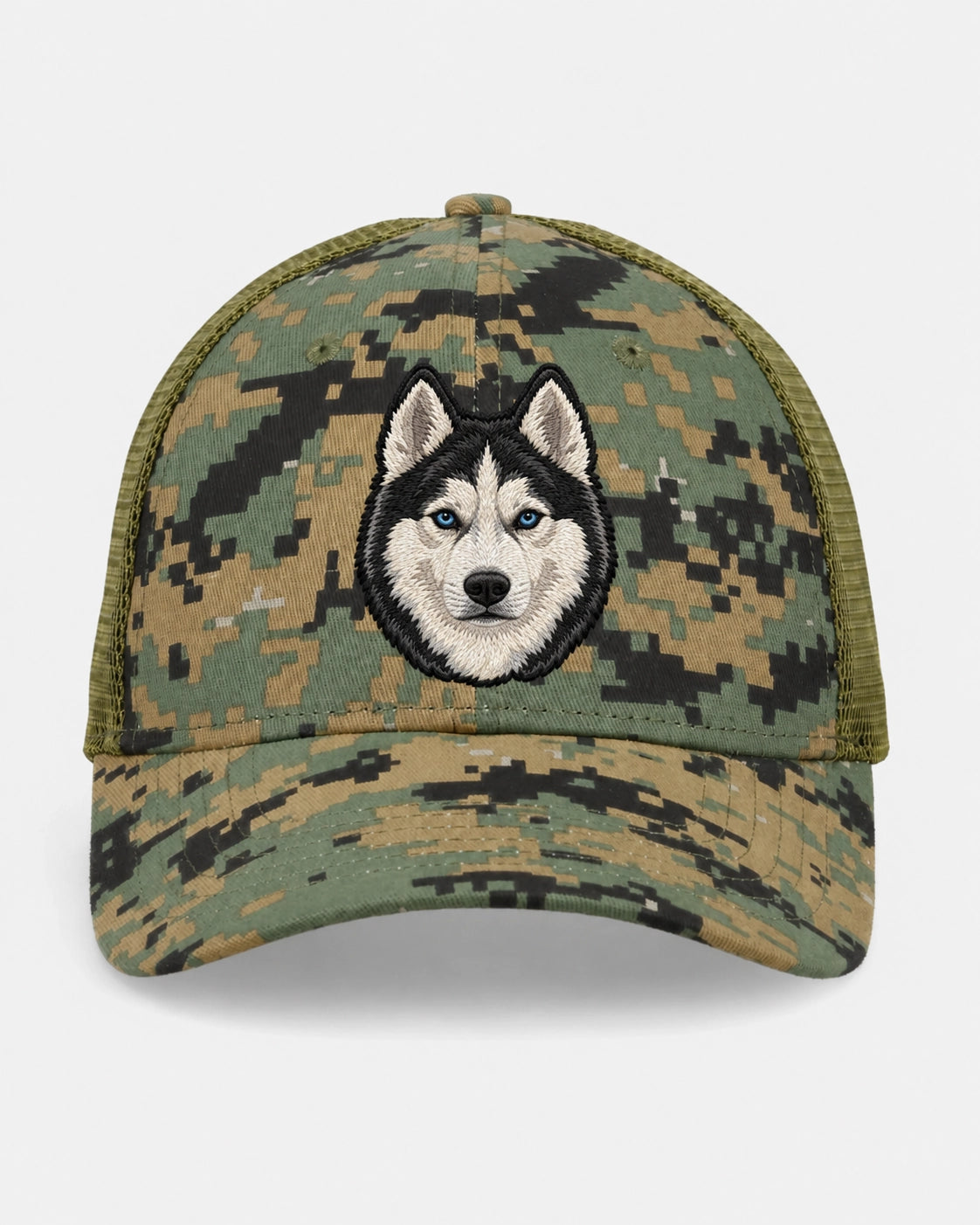 Custom Pet Camo Green Trucker Cap