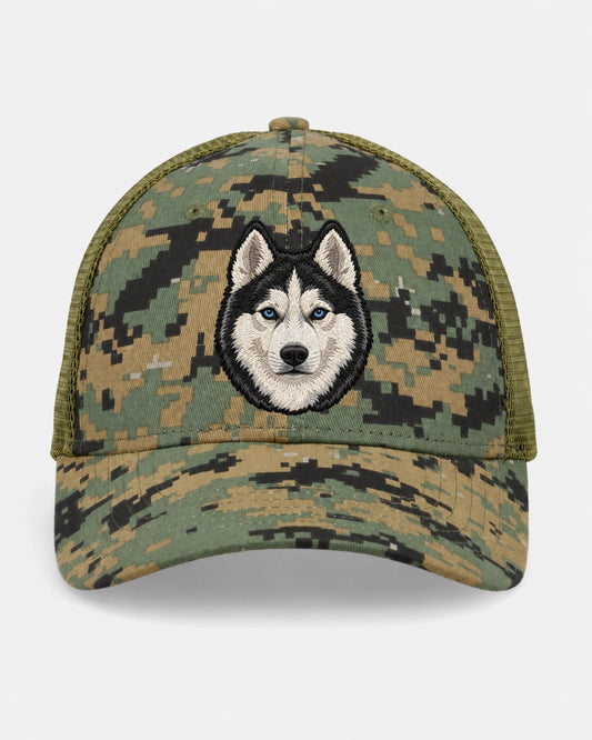 Custom Pet Camo Green Trucker Cap