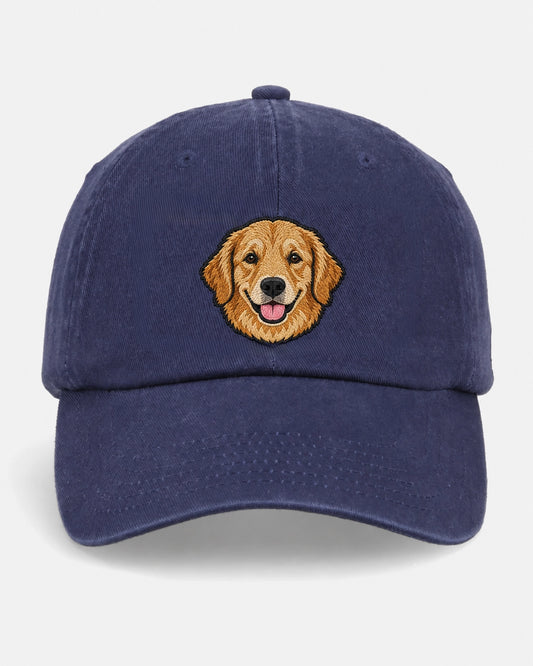 Custom Pet Navy Dad Cap