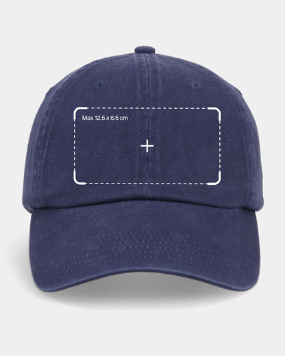 Casquette de papa bleue marine personnalisée pour animaux de compagnie