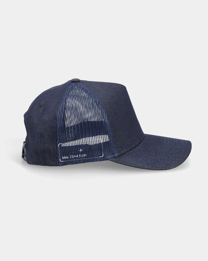 Casquette trucker en jean personnalisée
