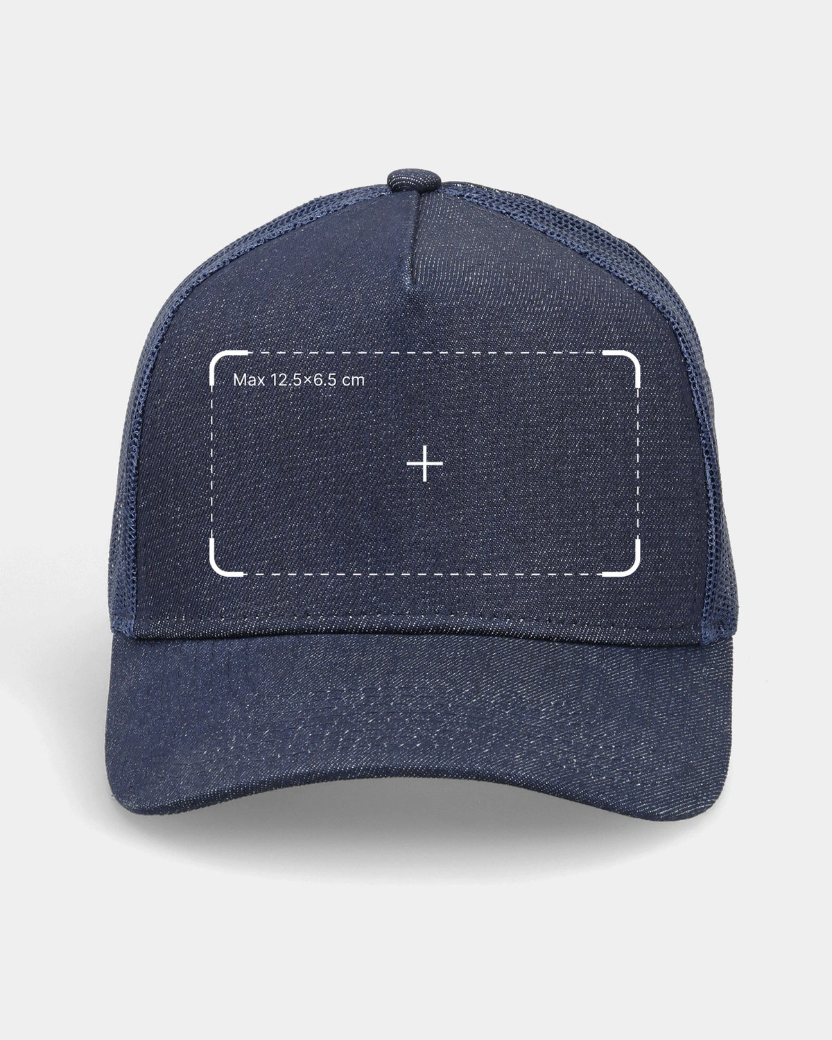 Casquette trucker en jean personnalisée