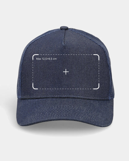 Casquette trucker en jean personnalisée
