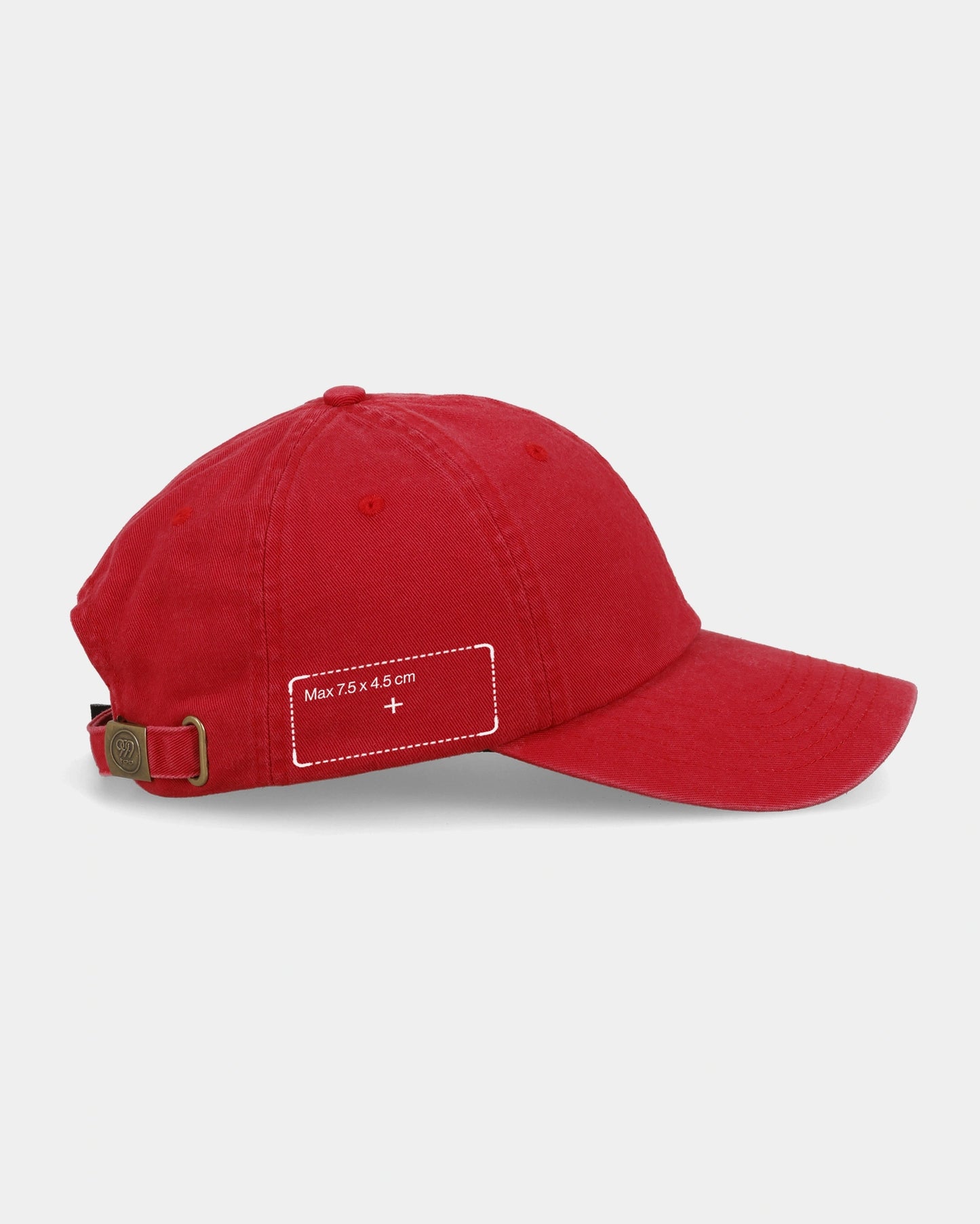 Casquette rouge pour papa avec animal personnalisé